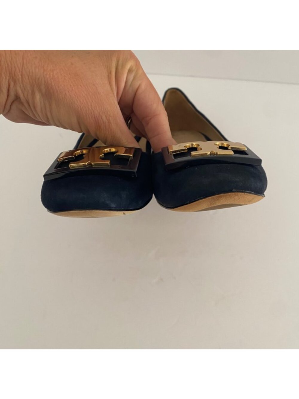 Tory Burch Gigi Heels Pumps Shoes Blue - Picture 7 of 7